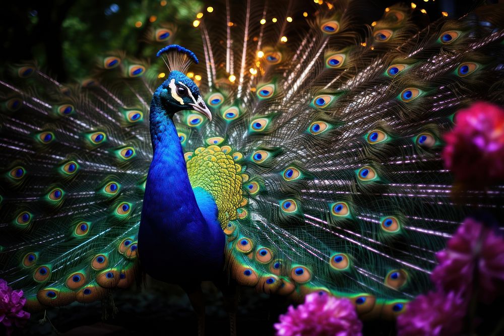 Peacock animal bird celebration.