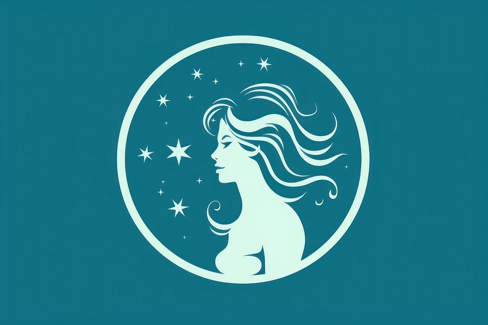 Aquarius astrology sign logo representation creativity.