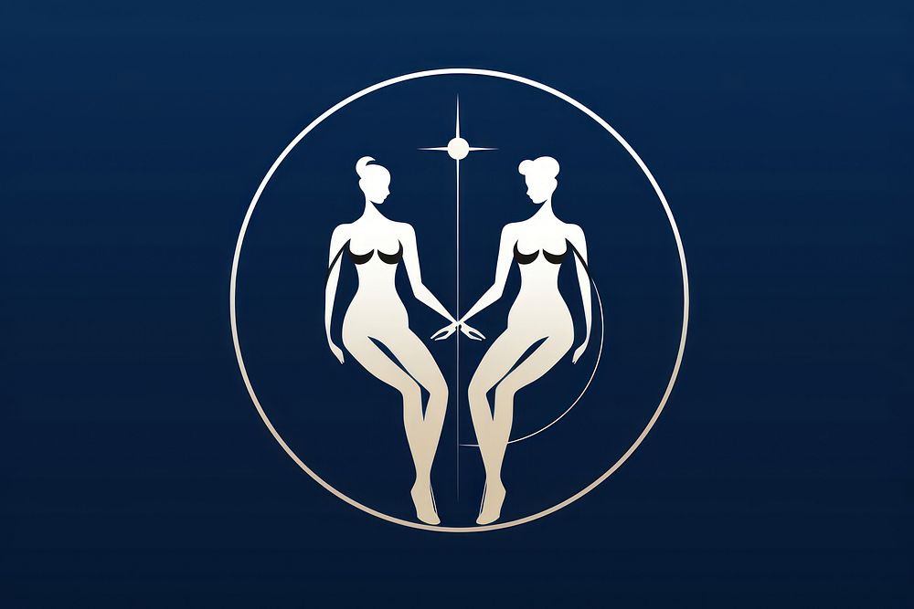 Gemini astrology sign adult representation togetherness.