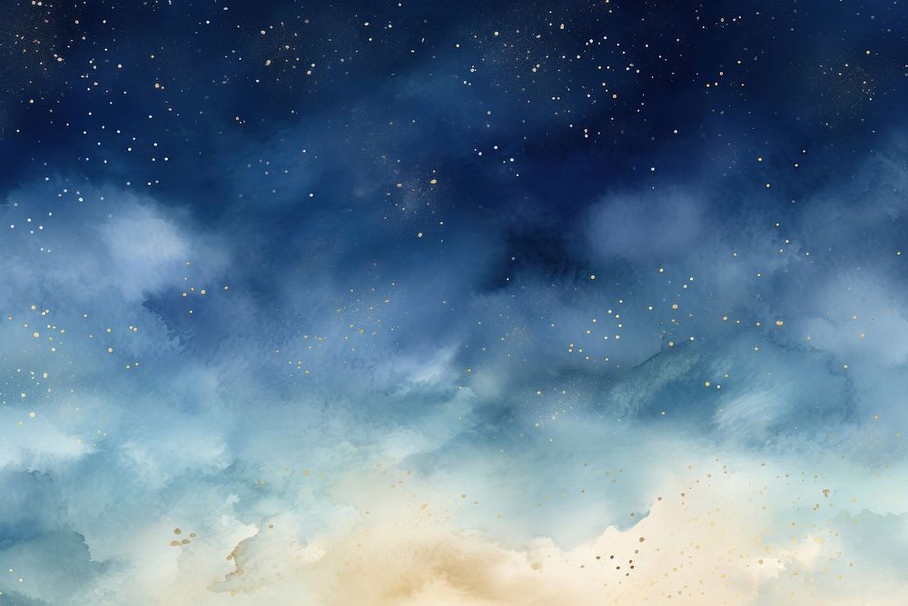 Night sky watercolor background backgrounds astronomy outdoors.