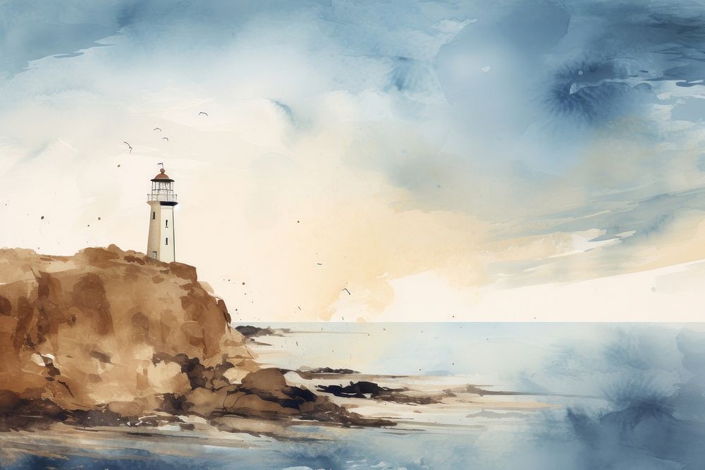 Lighthouse painting architecture outdoors.