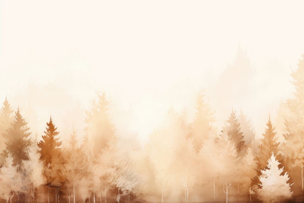 Brown forest watercolor background backgrounds outdoors nature.