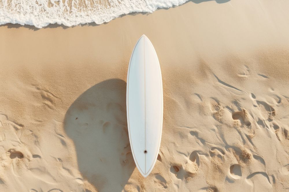White surfboard outdoors surfing nature.