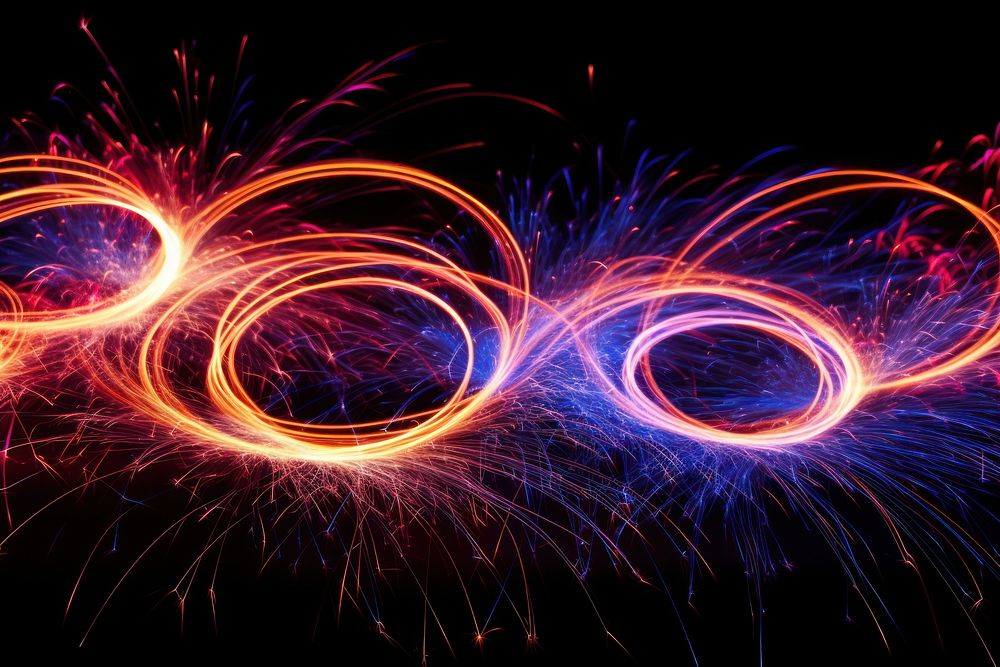 Steel wool fireworks backgrounds pattern light.