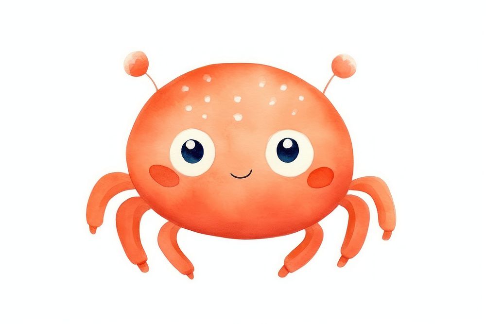 Crab cancer astrology sign animal white background anthropomorphic.