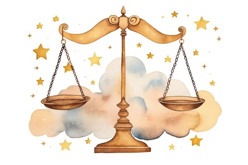 Libra astrology sign scale accessories chandelier.