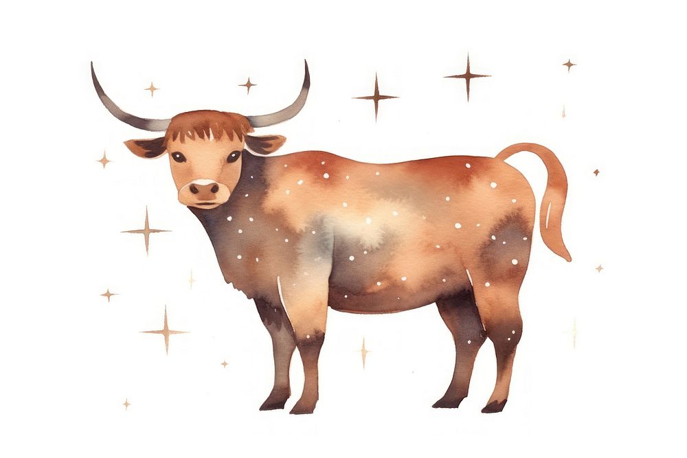 Taurus astrology sign livestock cattle mammal.