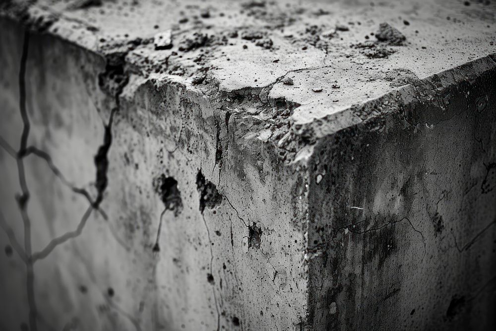 Concrete architecture wall soil.