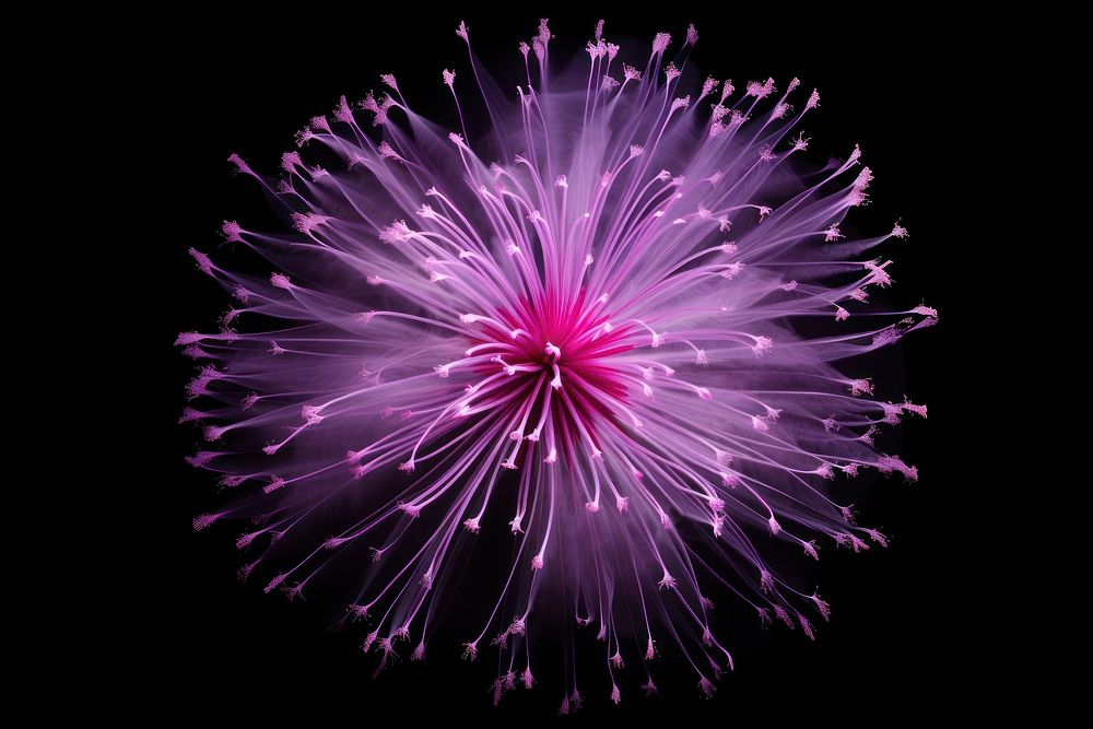 Purple firework fireworks flower plant.