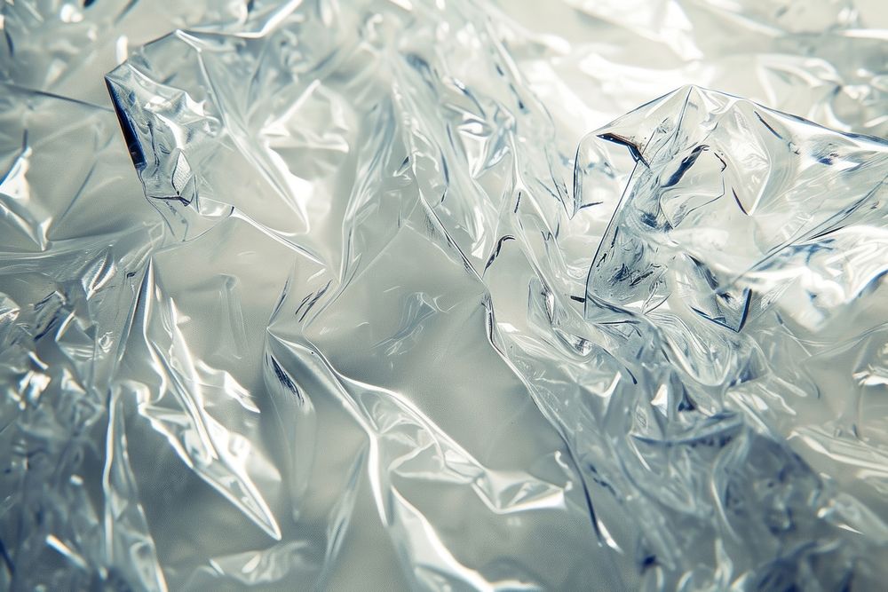 Clear plastic foil backgrounds aluminium.