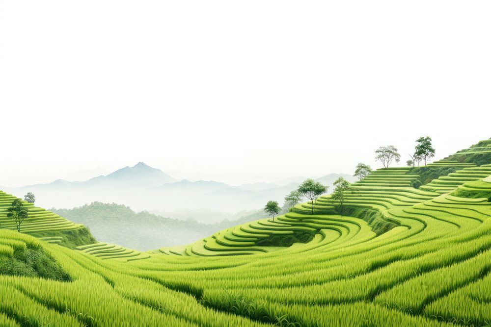 Rice terrace landscape nature agriculture.