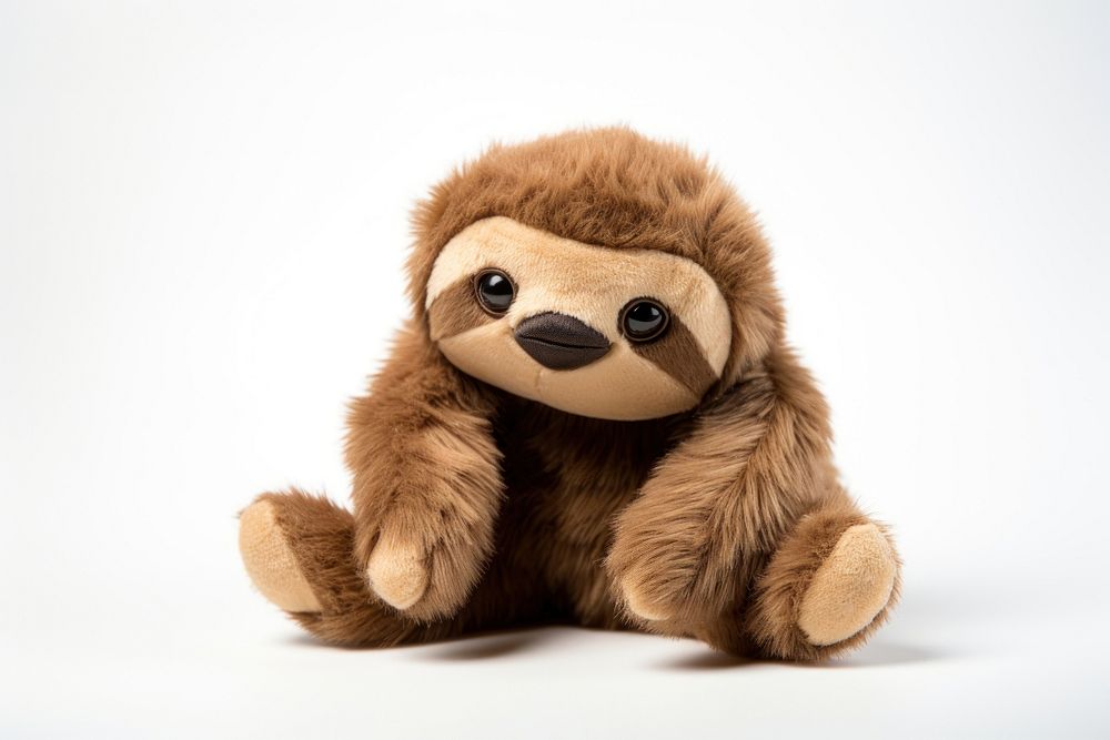 Stuffed doll sloth animal plush cute.