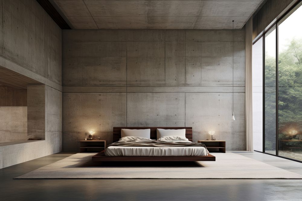 Bedroom architecture furniture comfortable.
