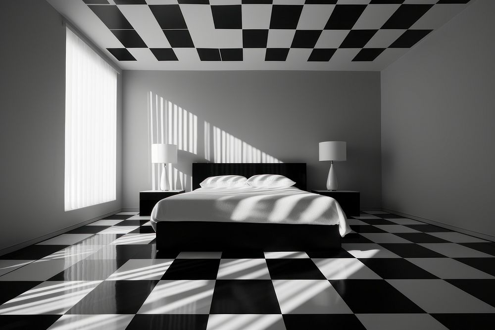 Bedroom architecture furniture flooring.