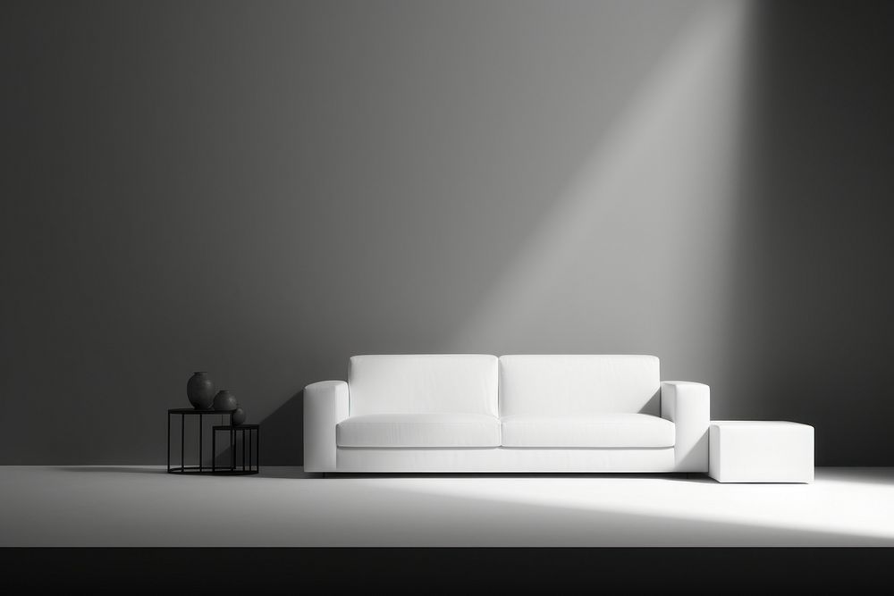 Sofa set architecture furniture white.