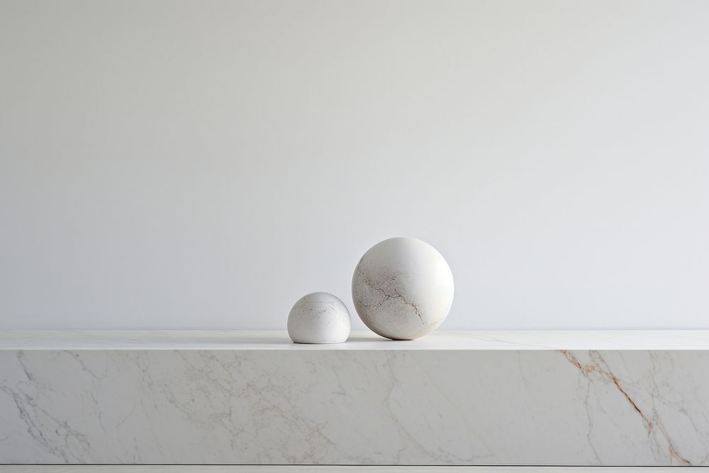 Living room marble white egg.