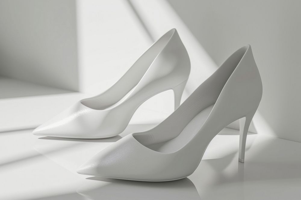 White shoe footwear simplicity.