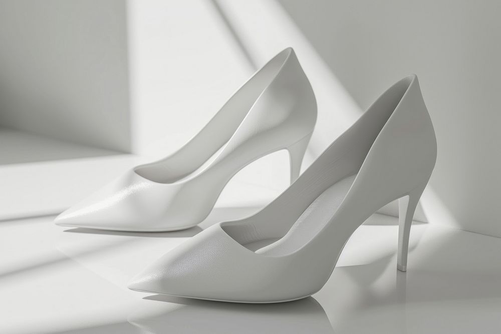 Shoe footwear white simplicity.