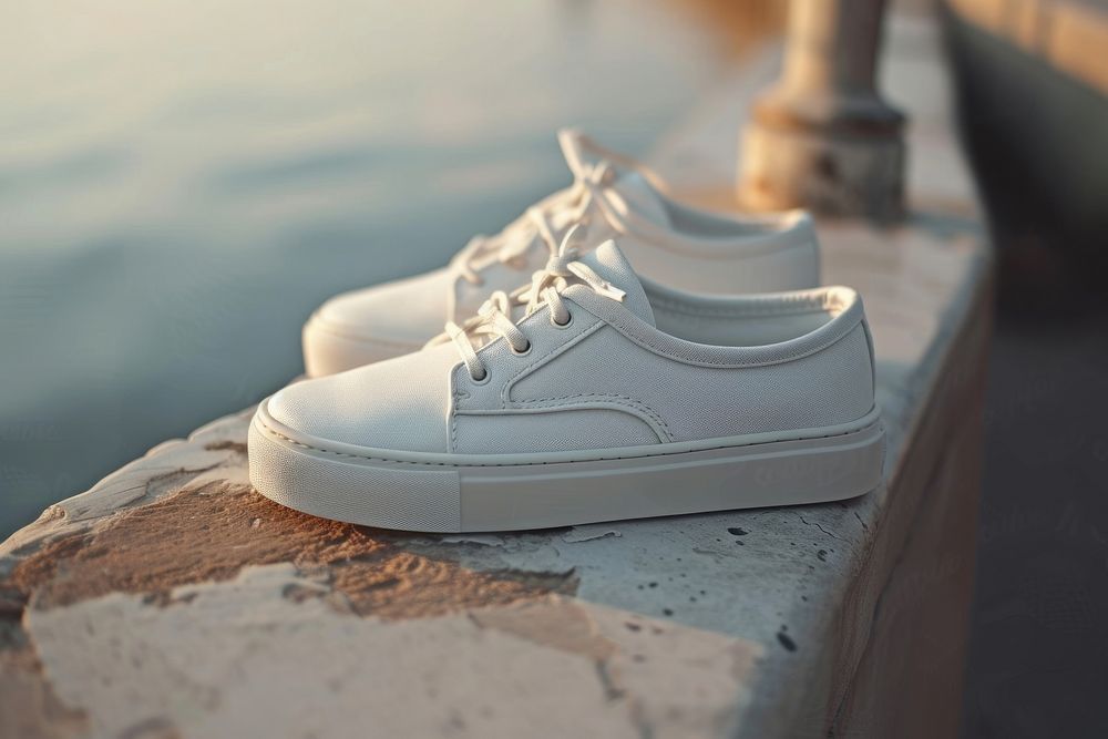 Fisherman shoe footwear white shoelace.