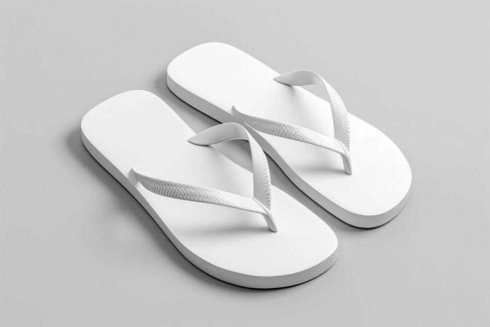 Flip flops shoe flip-flops footwear white.