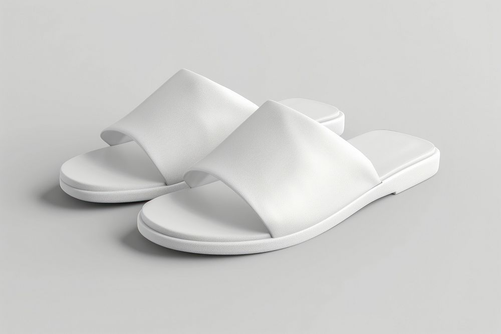 Mules shoe white footwear simplicity.