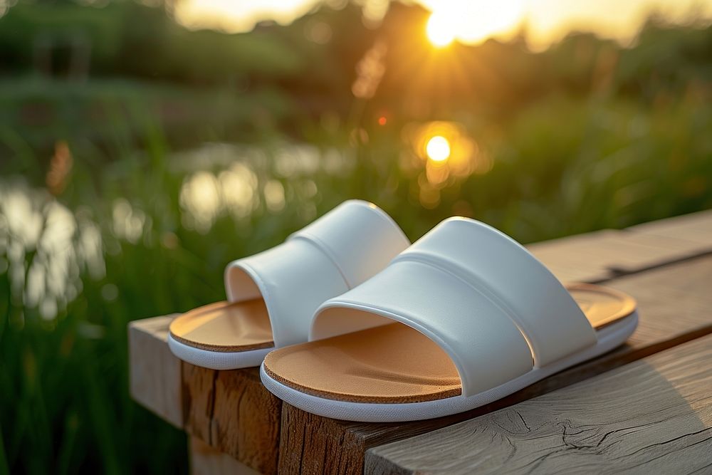 Sandals shoe footwear outdoors white.