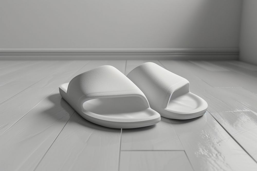 Slide sandals shoe white flip-flops furniture.