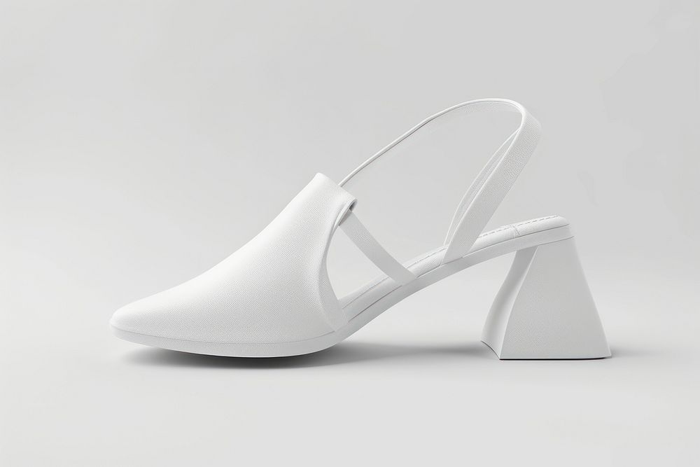 Slingback shoe white footwear simplicity.