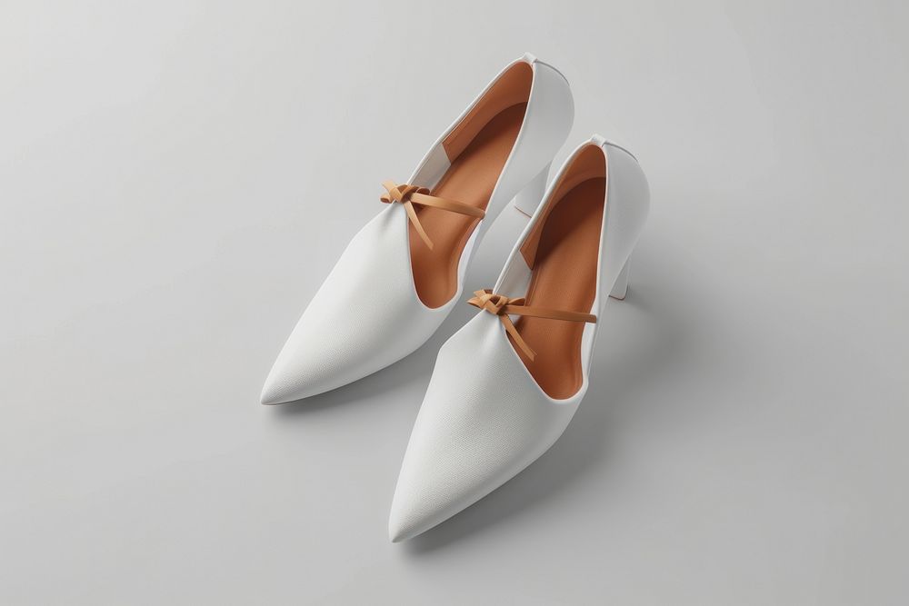 Slingback shoe footwear white simplicity.