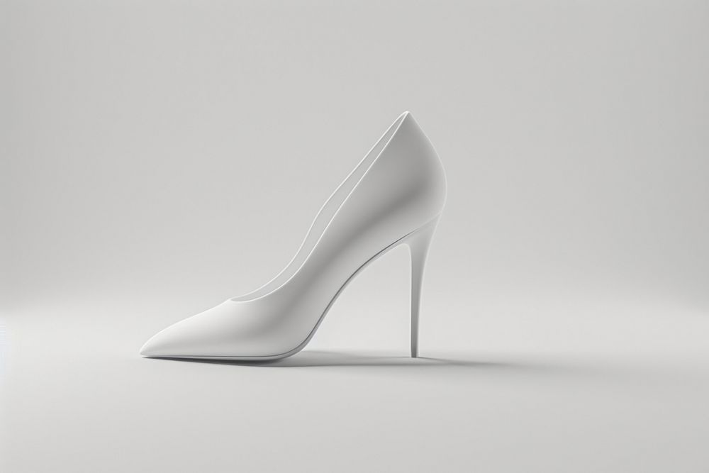 Stiletto shoe white footwear simplicity.