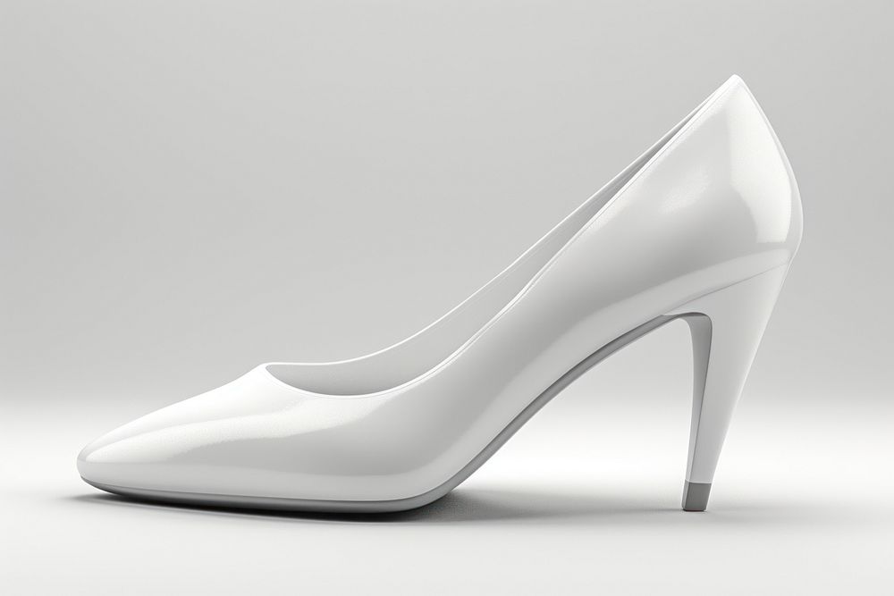 Pumps shoe footwear white simplicity.