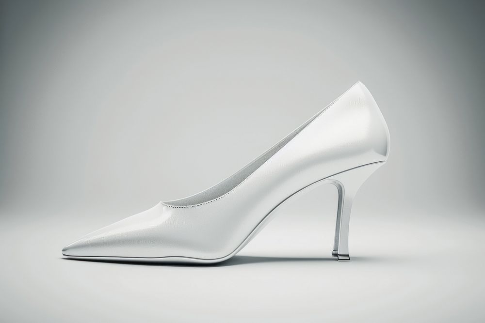 Pumps shoe footwear white simplicity.