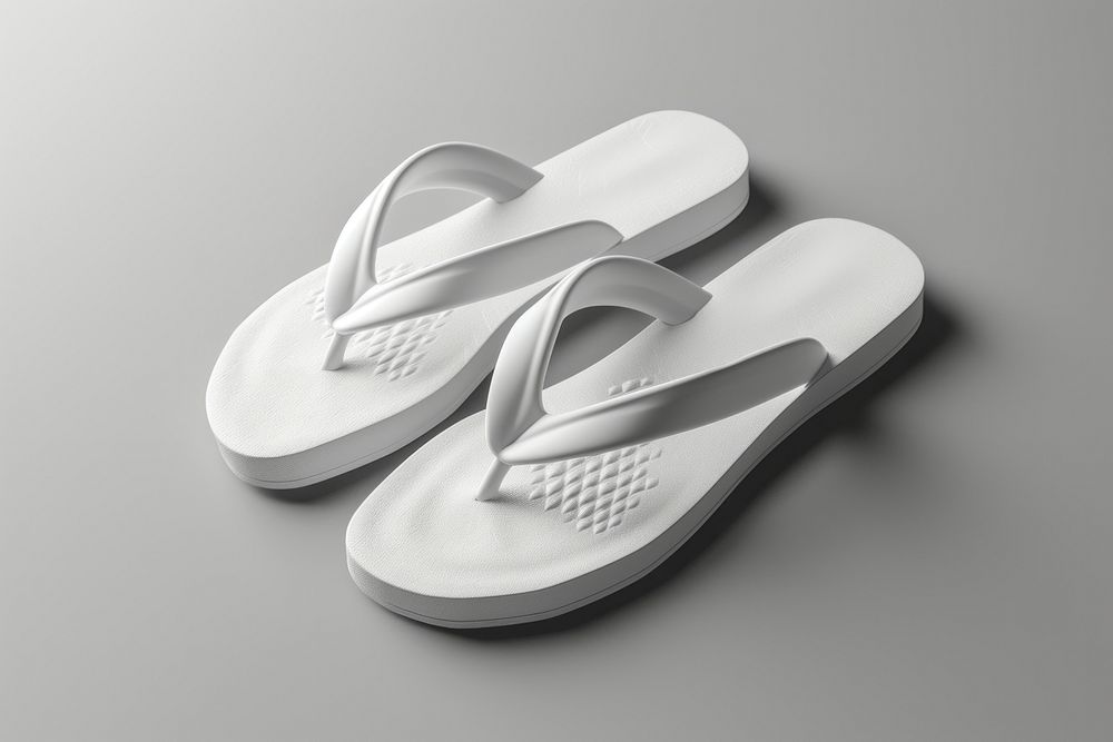 Thongs shoe flip-flops footwear white.
