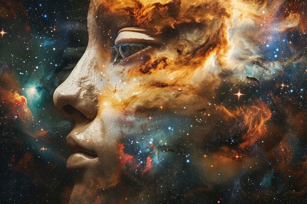 Universe spirituality astronomy nebula.