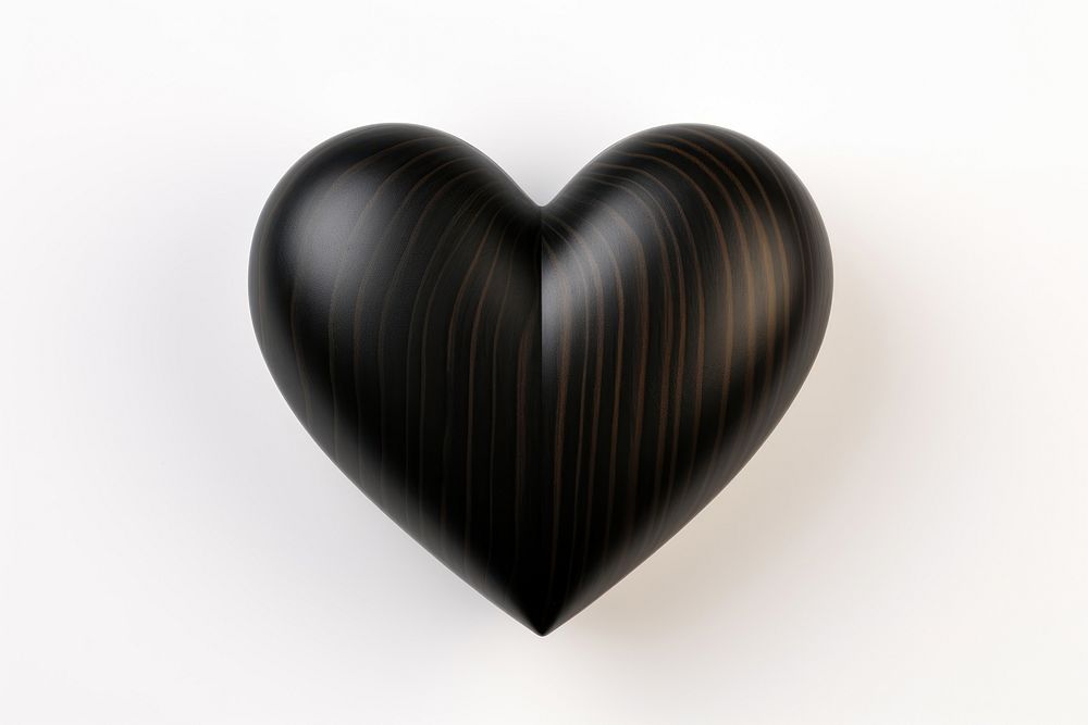 Black heart white background striped pattern.