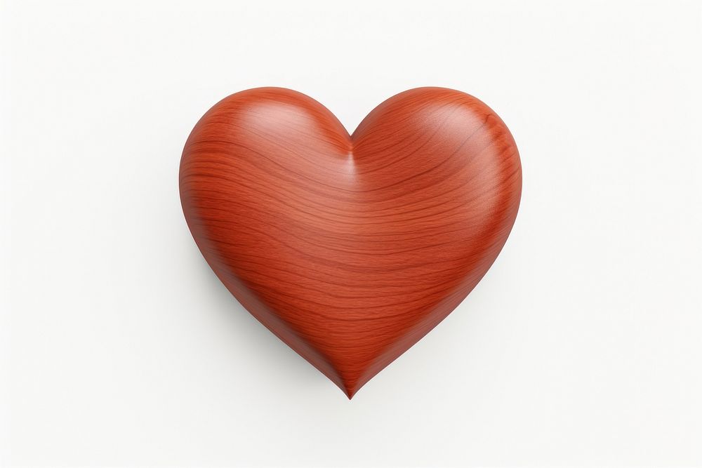 Red wood heart white background pattern circle.