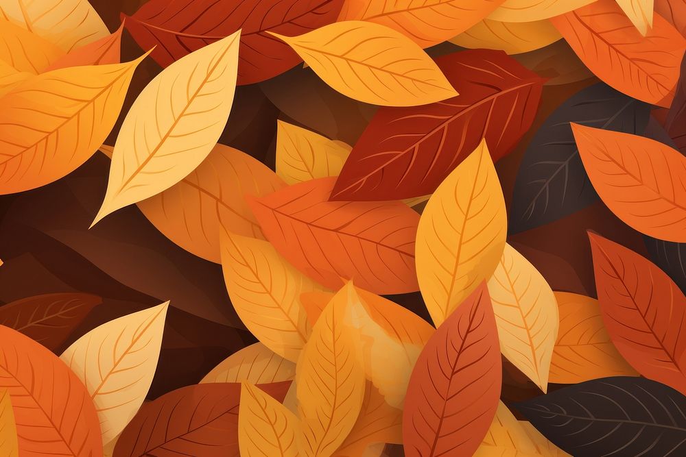 Fall leaves texture backgrounds pattern plant.