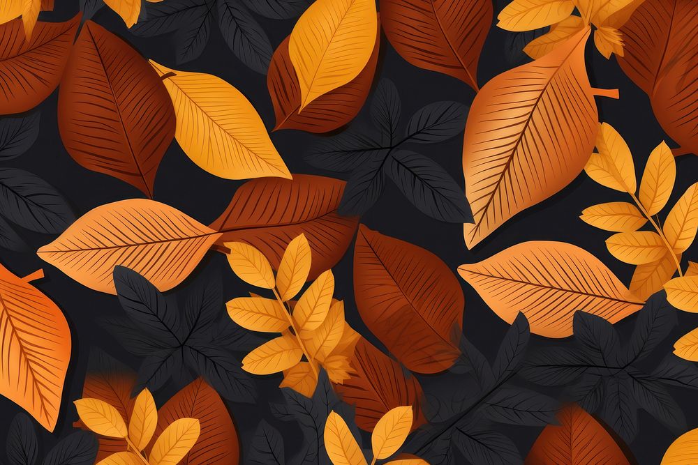 Fall leaves texture backgrounds pattern plant.