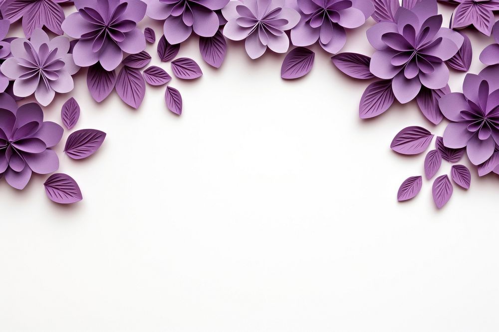 Violet flower floral border backgrounds pattern purple.