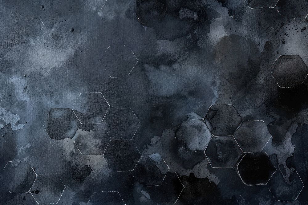 Background black hexagon backgrounds texture abstract.