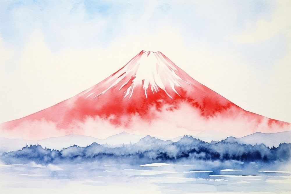 Background fujisan of japan mountain outdoors volcano.