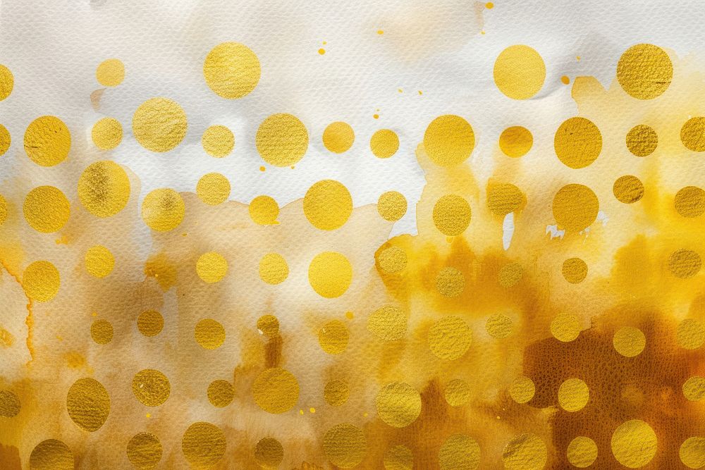Background Gold polka dot backgrounds pattern texture.