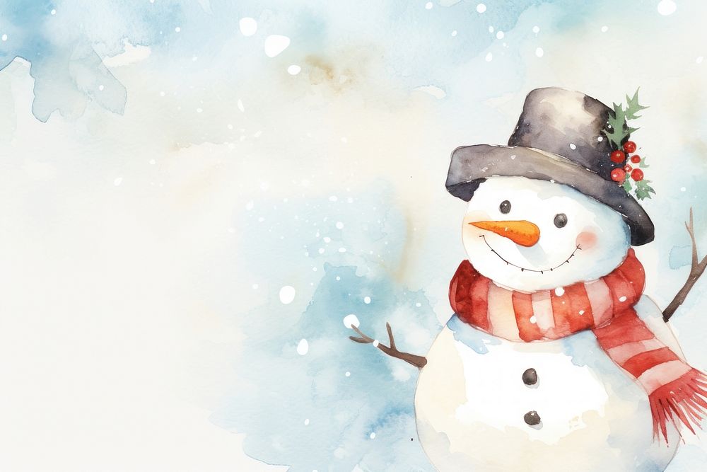 Background snowman winter representation celebration.