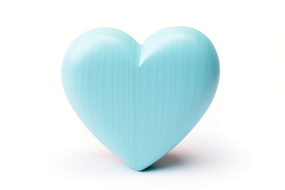 Cute light blue heart turquoise white background balloon.
