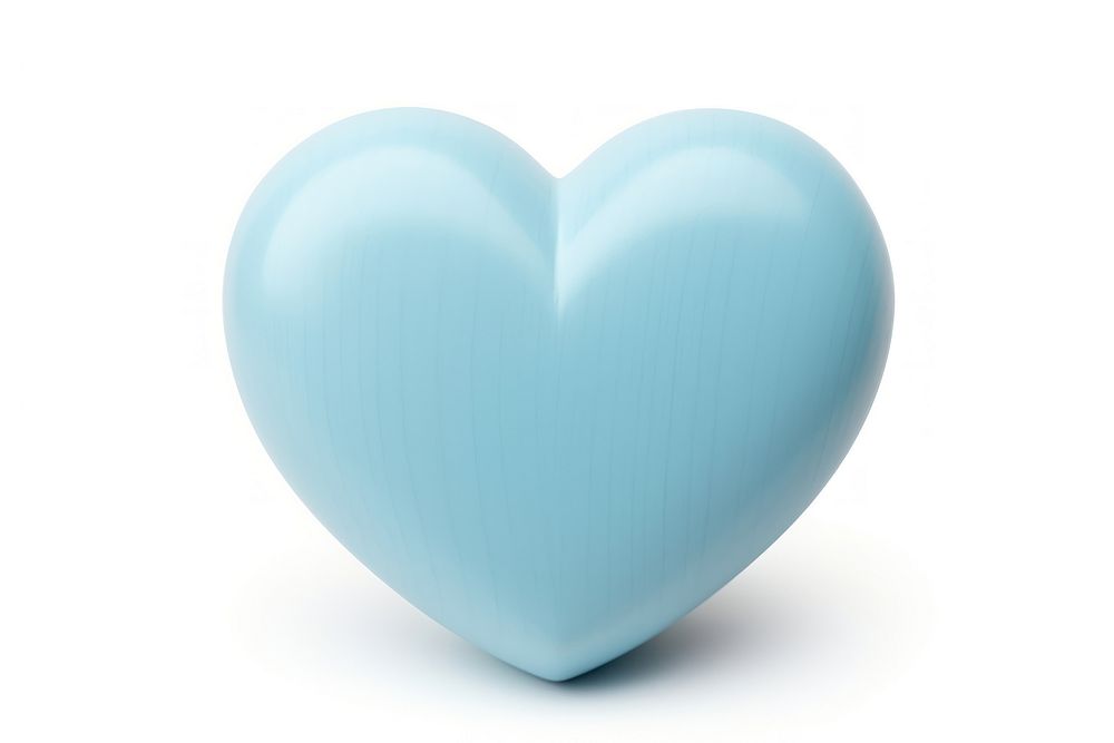 Cute light blue heart turquoise white background porcelain.