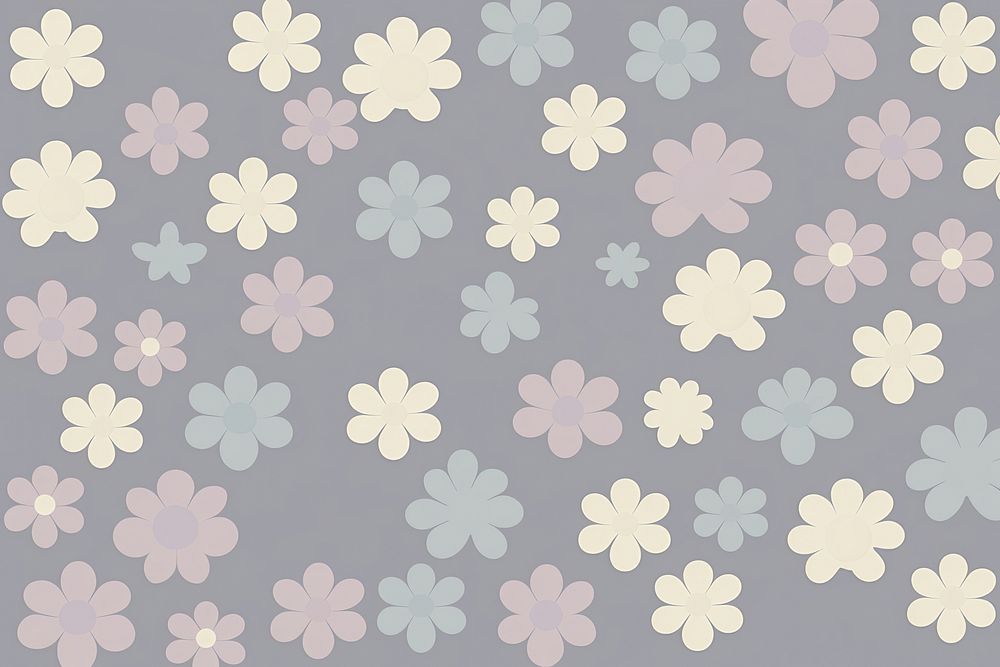 Flowers backgrounds pattern repetition.