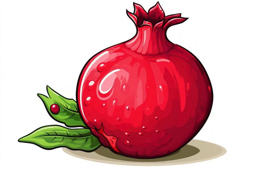 Pomegranate fruit plant food.
