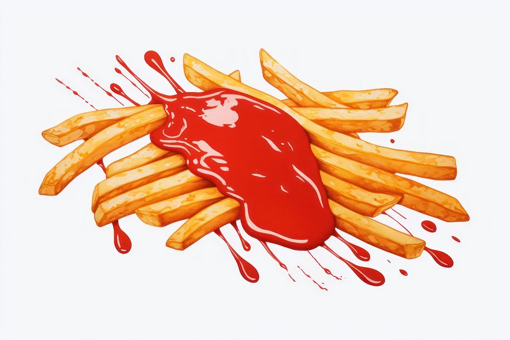 French fries ketchup food french fries.