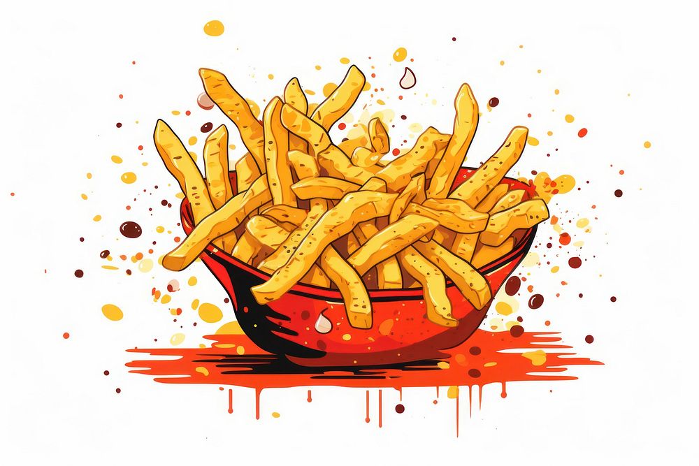 French fries ketchup food french fries.