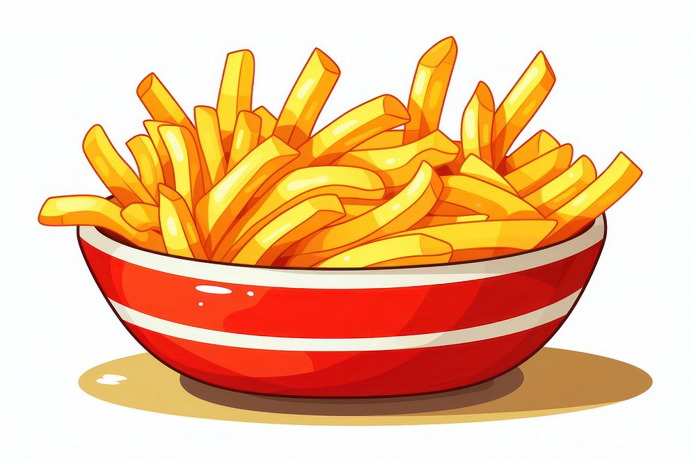 French fries food bowl french fries.